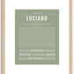 Luciano | Name Art Print