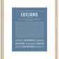 Luciano | Name Art Print