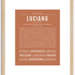 Luciano | Name Art Print