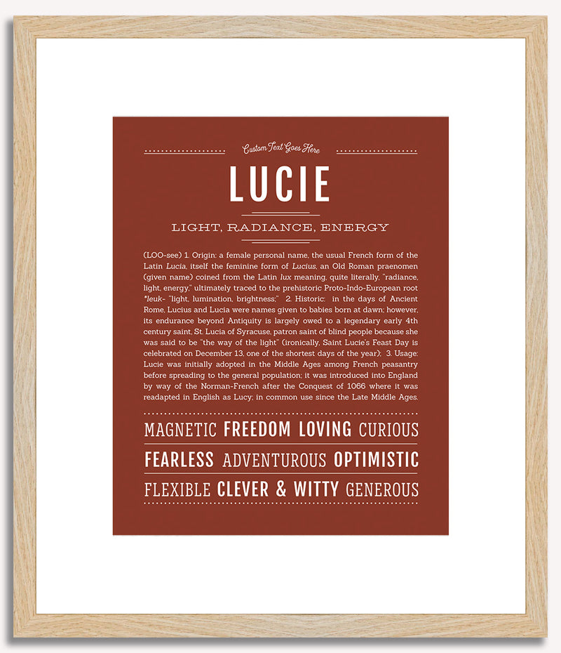 Lucie | Name Art Print