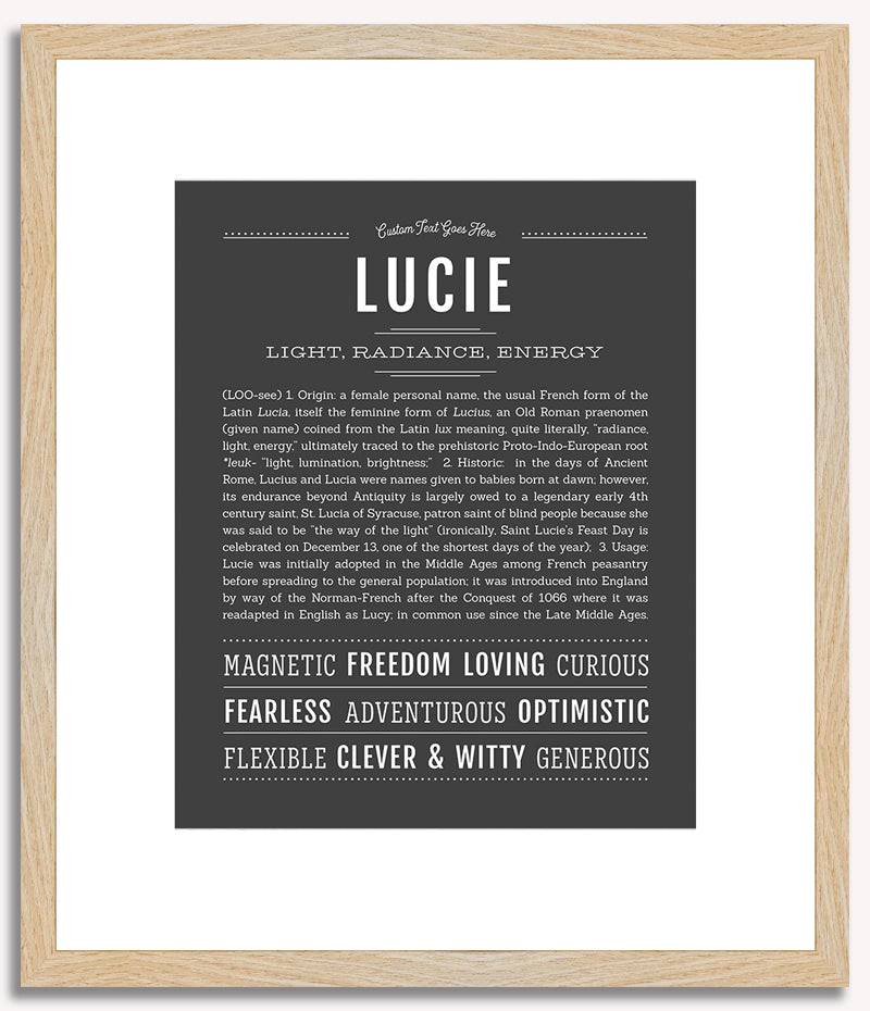 Lucie | Name Art Print