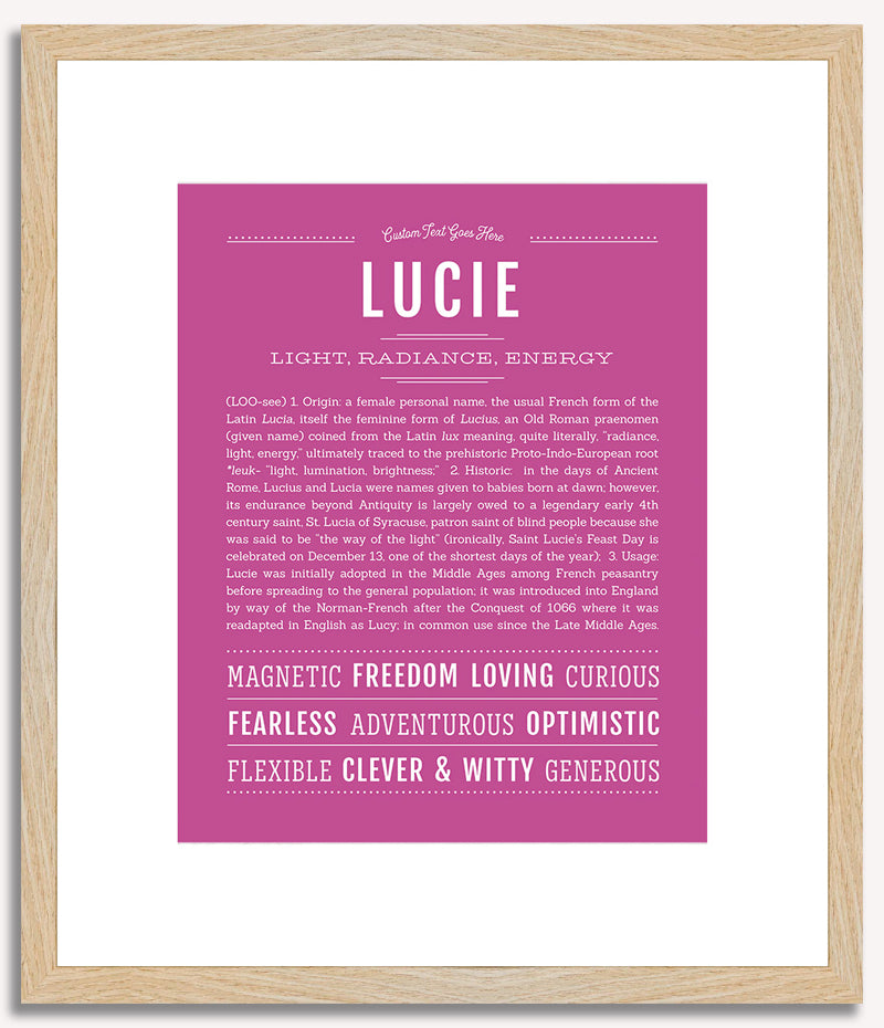 Lucie | Name Art Print