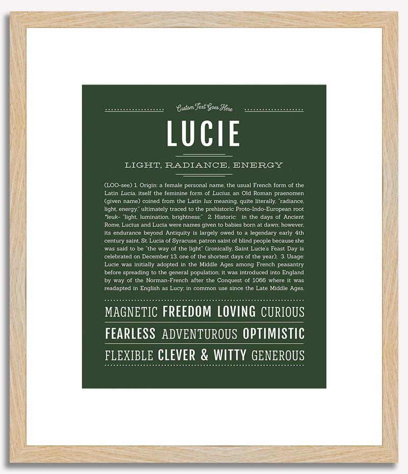 Lucie | Name Art Print