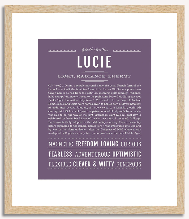 Lucie | Name Art Print