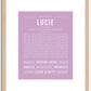 Lucie | Name Art Print