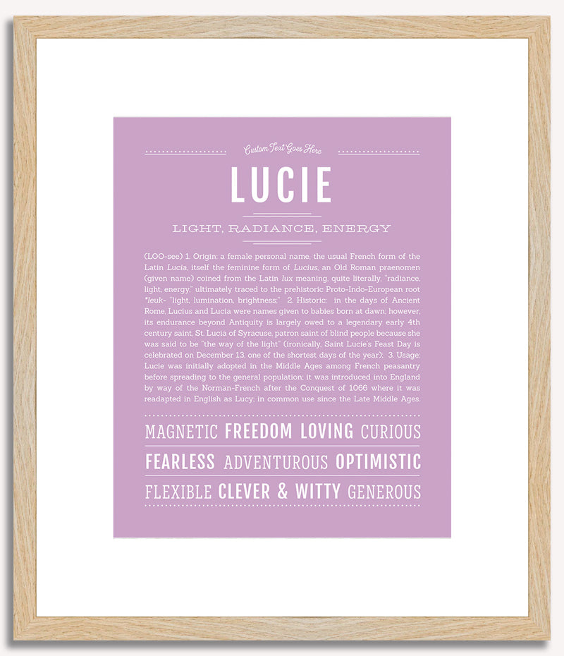 Lucie | Name Art Print