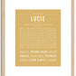 Lucie | Name Art Print