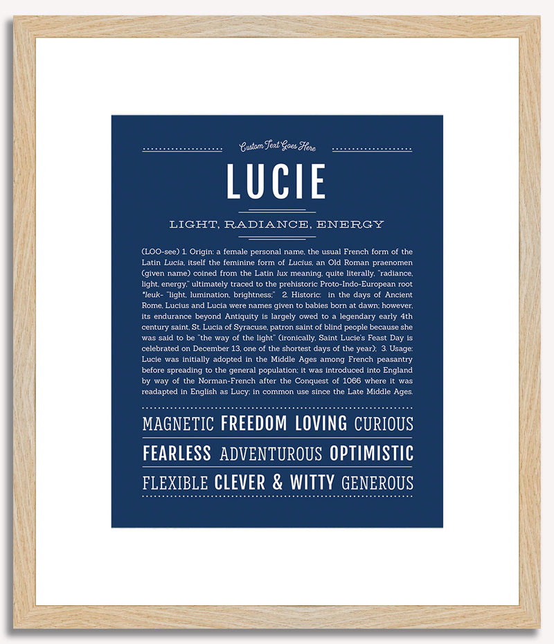 Lucie | Name Art Print