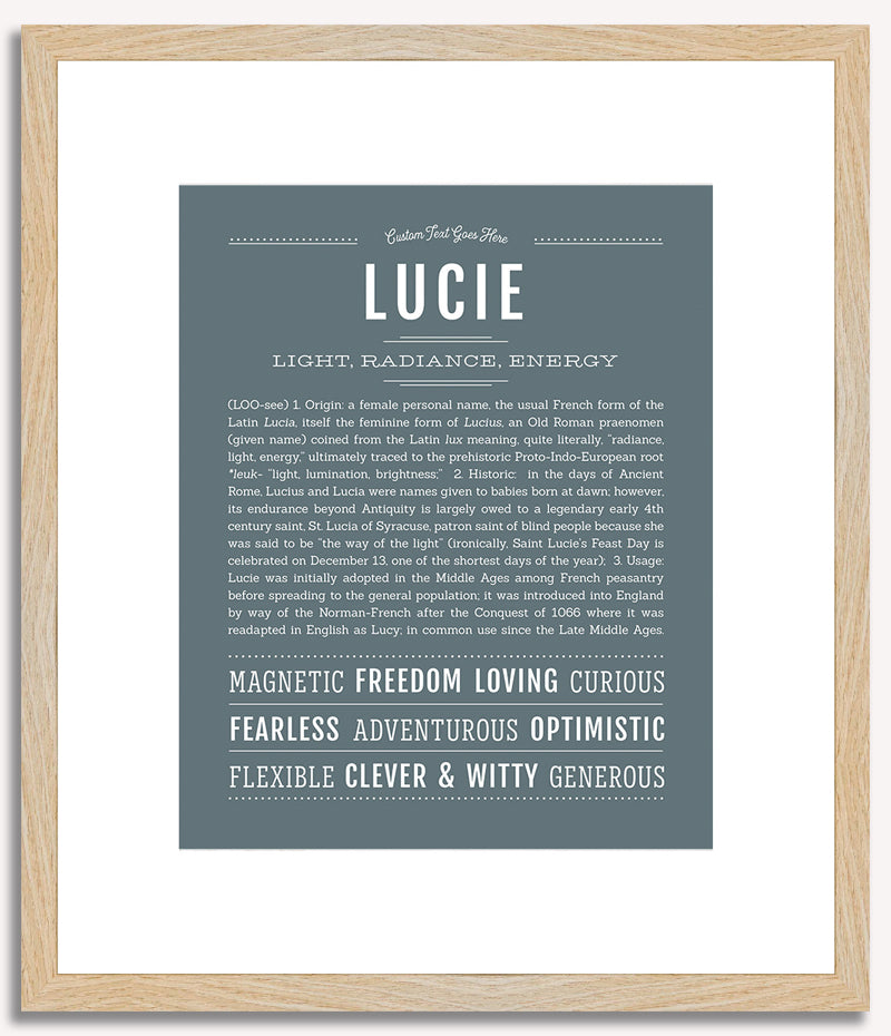 Lucie | Name Art Print