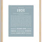 Lucie | Name Art Print