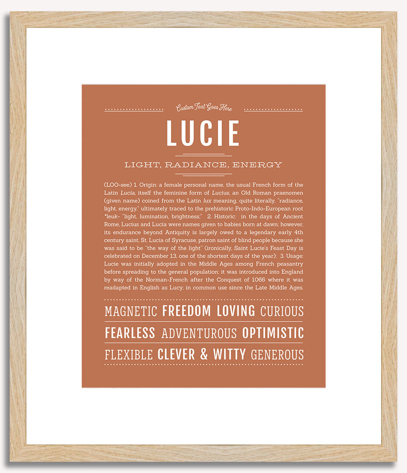 Lucie | Name Art Print