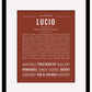 Lucio | Name Art Print