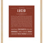 Lucio | Name Art Print