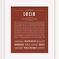 Lucio | Name Art Print