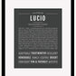 Lucio | Name Art Print