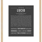 Lucio | Name Art Print