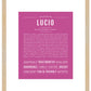 Lucio | Name Art Print
