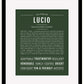Lucio | Name Art Print
