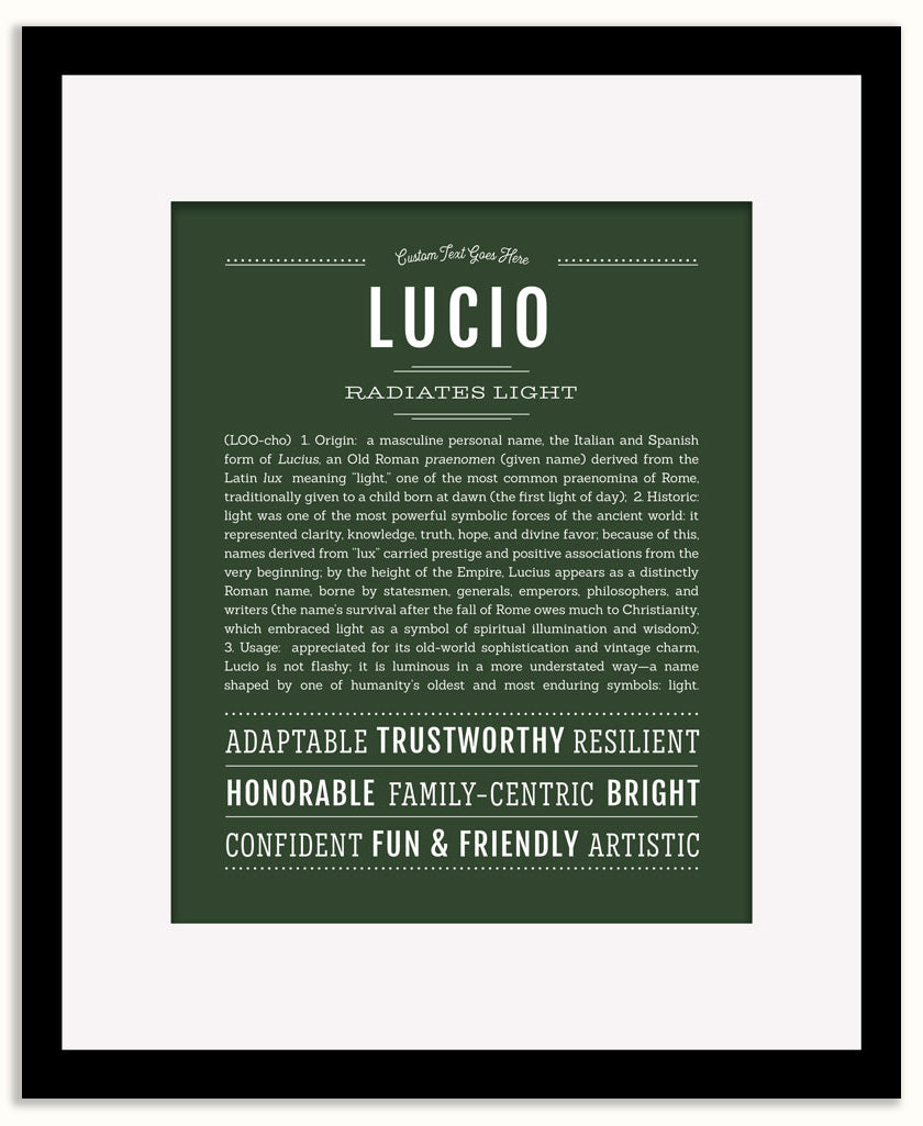 Lucio | Name Art Print