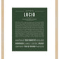 Lucio | Name Art Print
