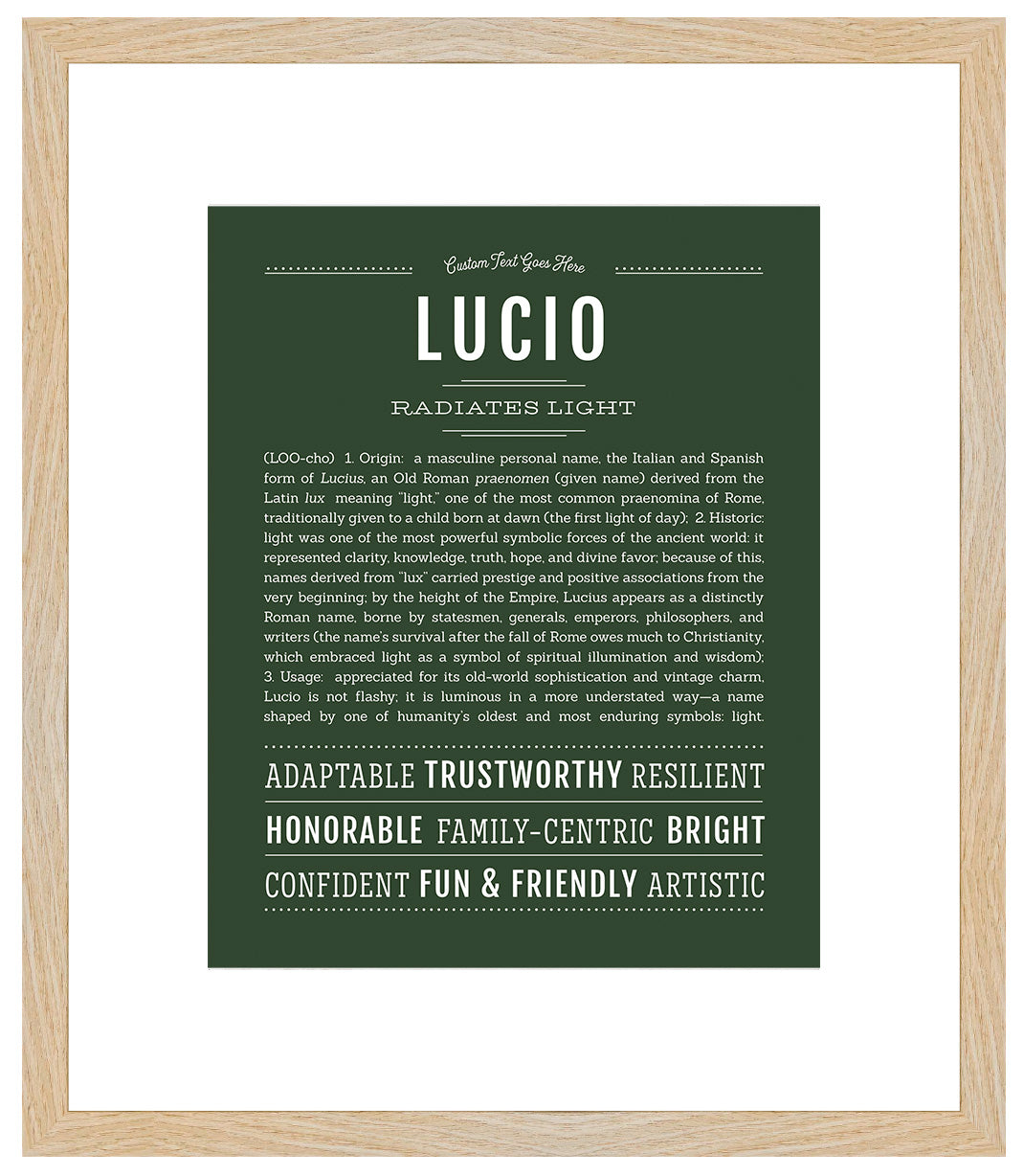 Lucio | Name Art Print