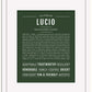Lucio | Name Art Print