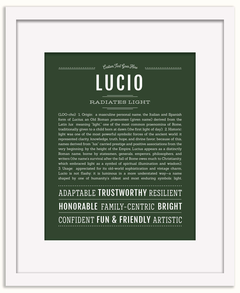 Lucio | Name Art Print