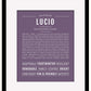 Lucio | Name Art Print
