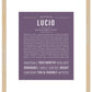 Lucio | Name Art Print