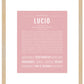 Lucio | Name Art Print