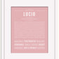 Lucio | Name Art Print