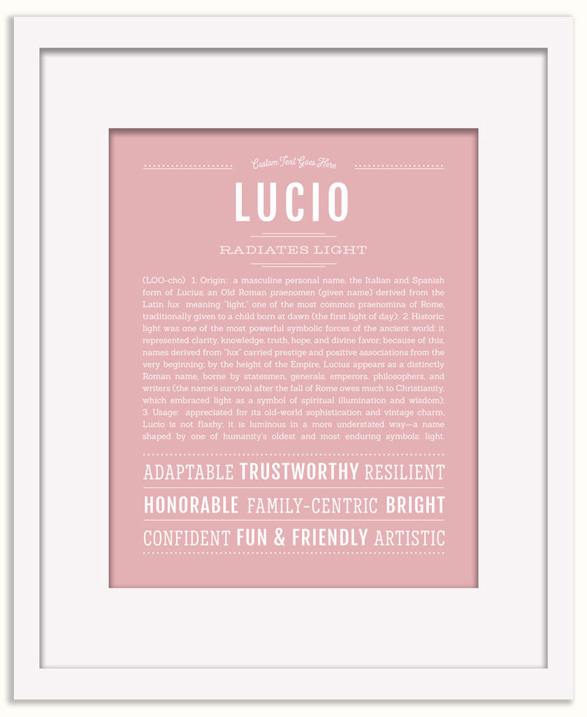 Lucio | Name Art Print
