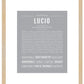 Lucio | Name Art Print