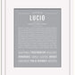 Lucio | Name Art Print