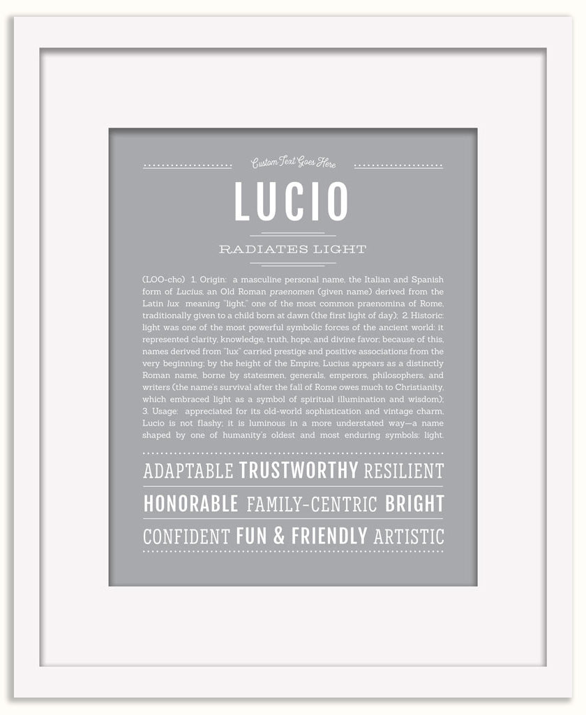 Lucio | Name Art Print