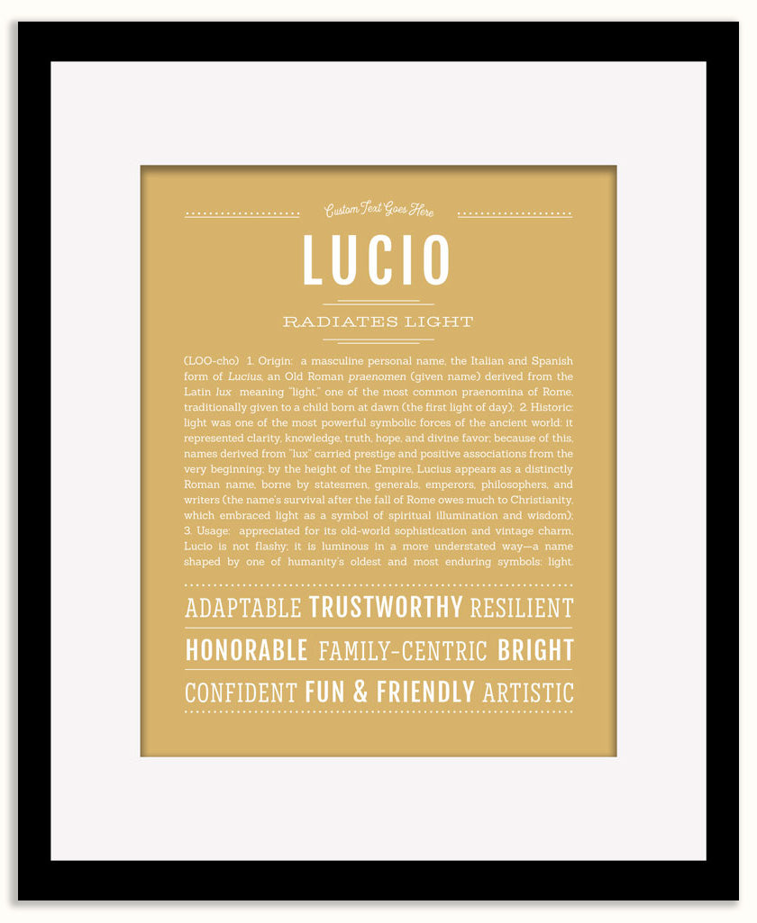 Lucio | Name Art Print