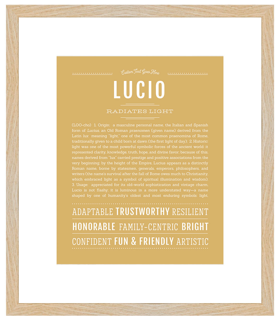 Lucio | Name Art Print