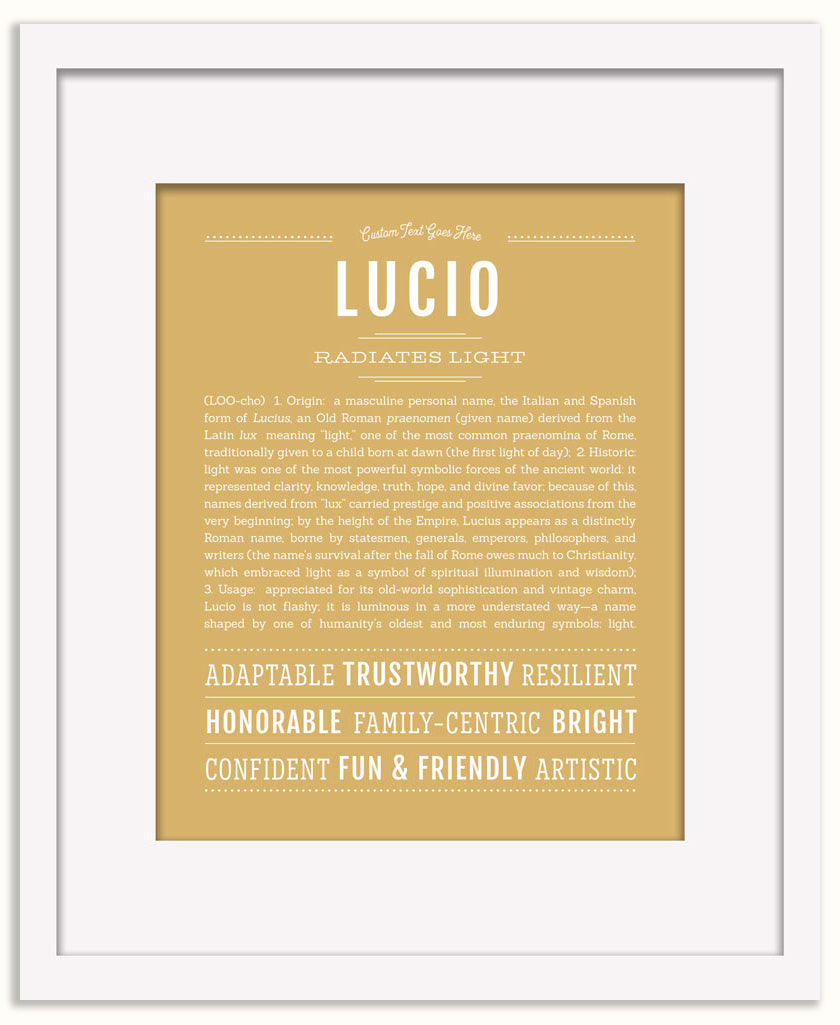 Lucio | Name Art Print