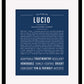Lucio | Name Art Print