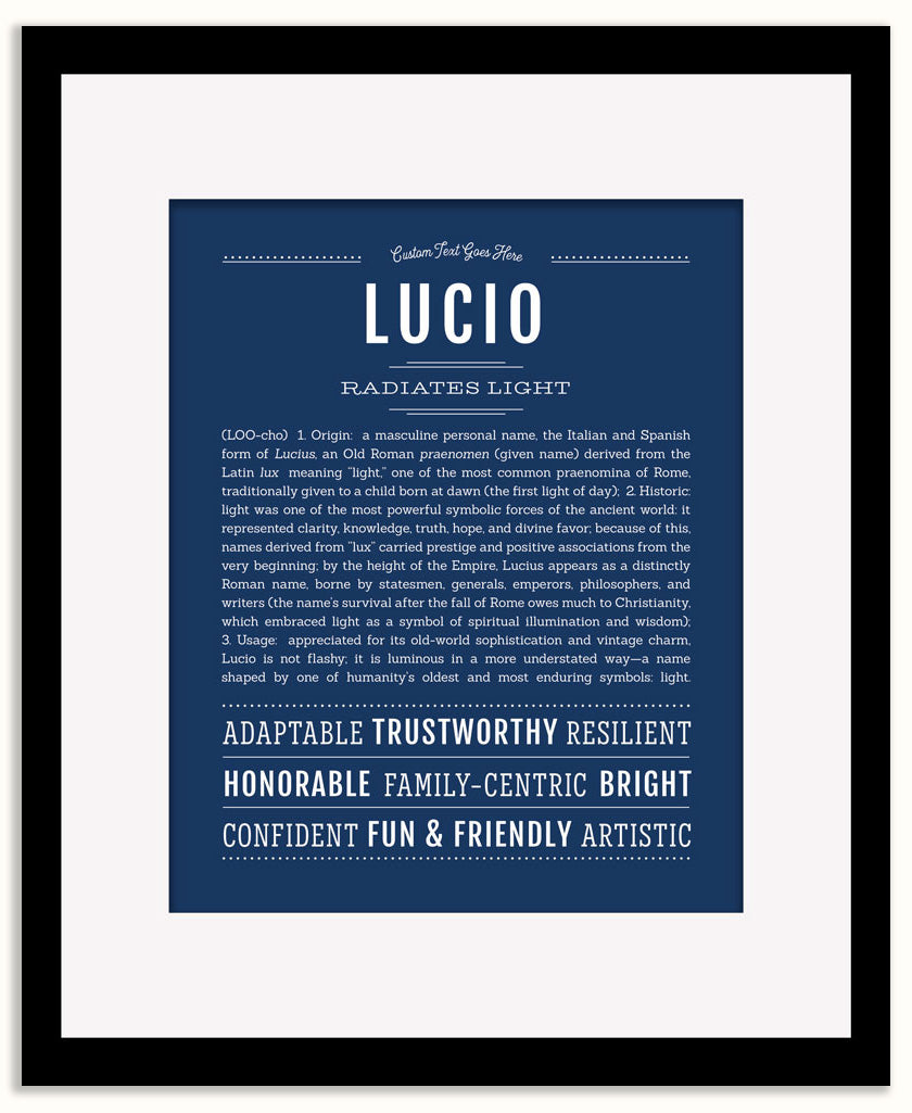 Lucio | Name Art Print