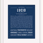 Lucio | Name Art Print