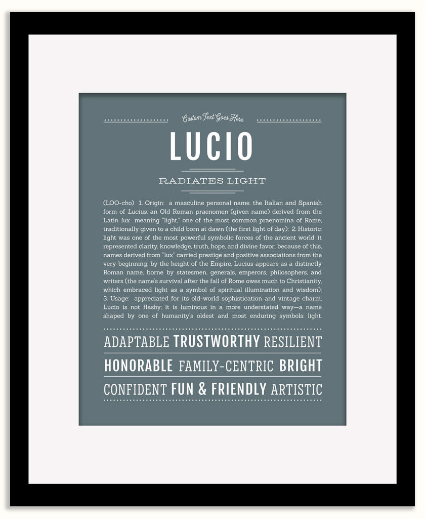 Lucio | Name Art Print