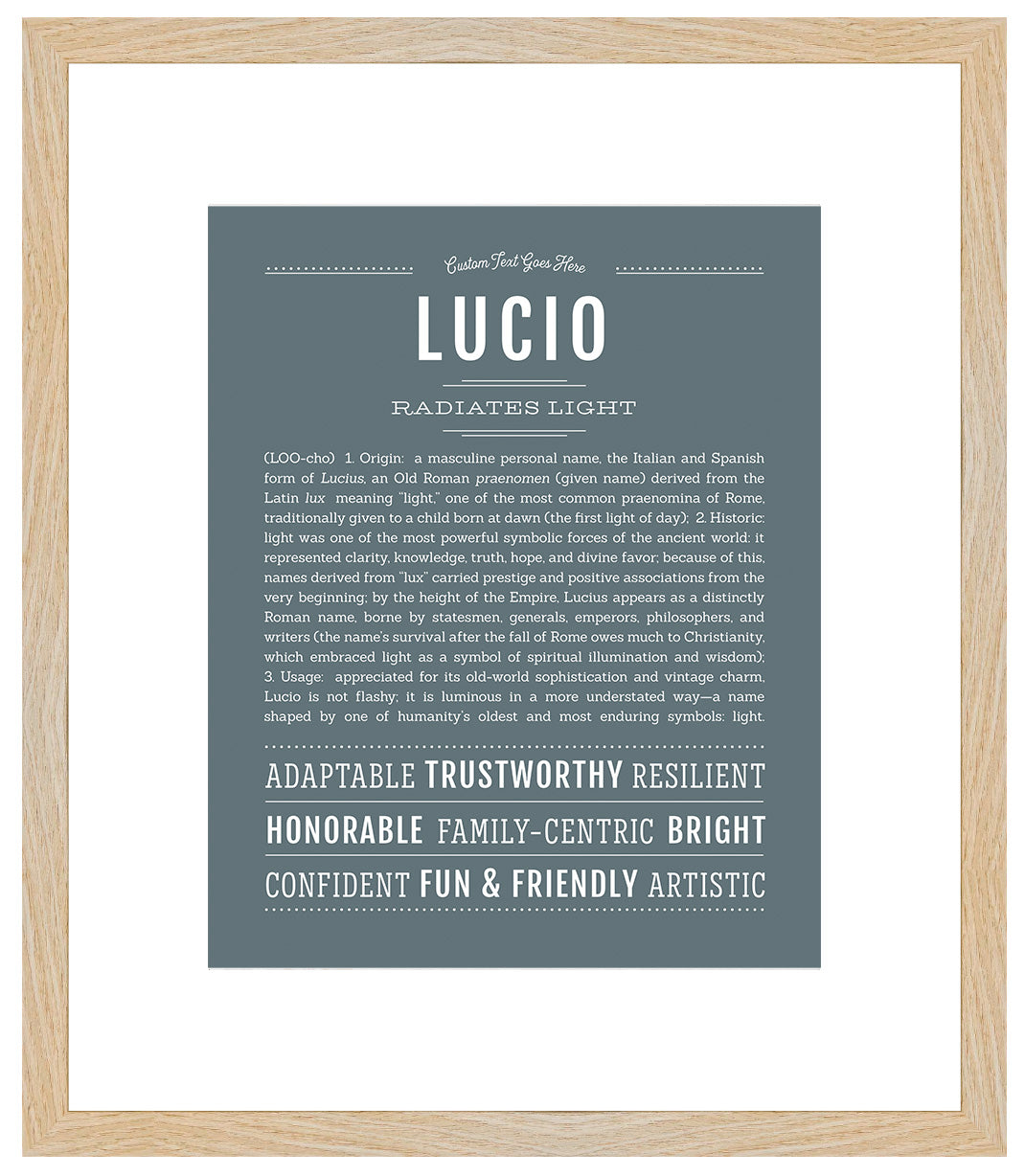 Lucio | Name Art Print