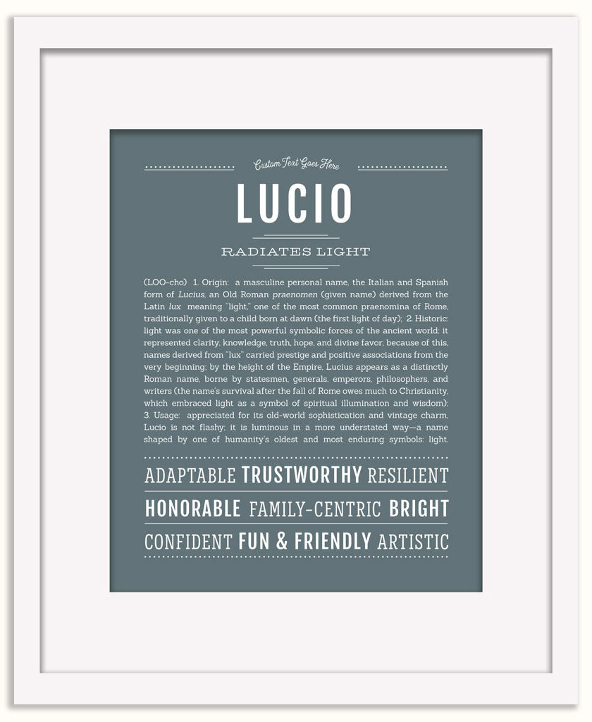 Lucio | Name Art Print