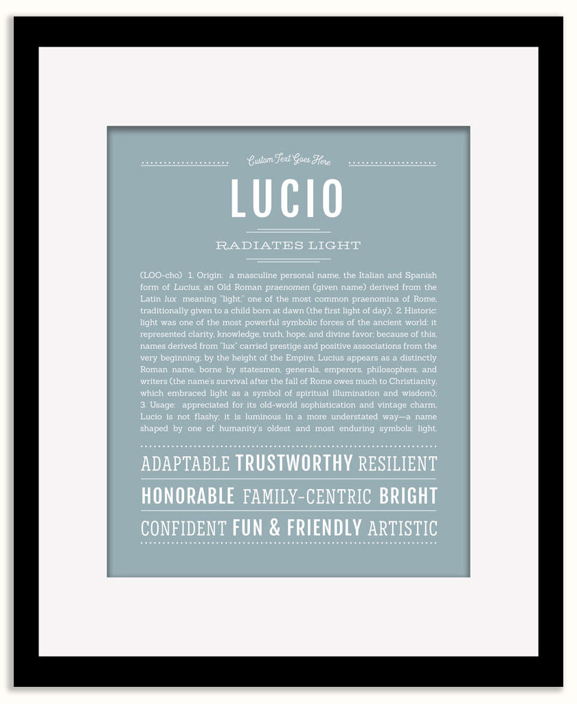 Lucio | Name Art Print