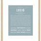 Lucio | Name Art Print