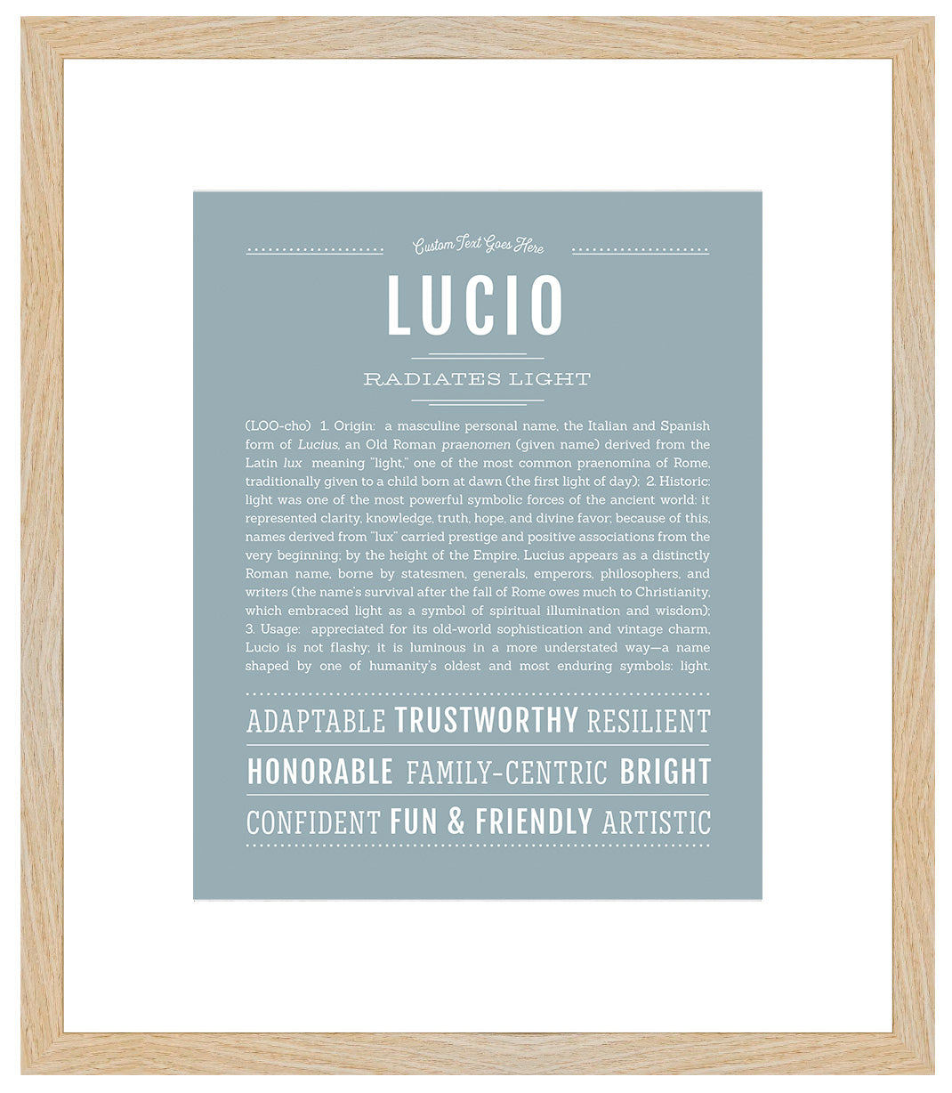 Lucio | Name Art Print