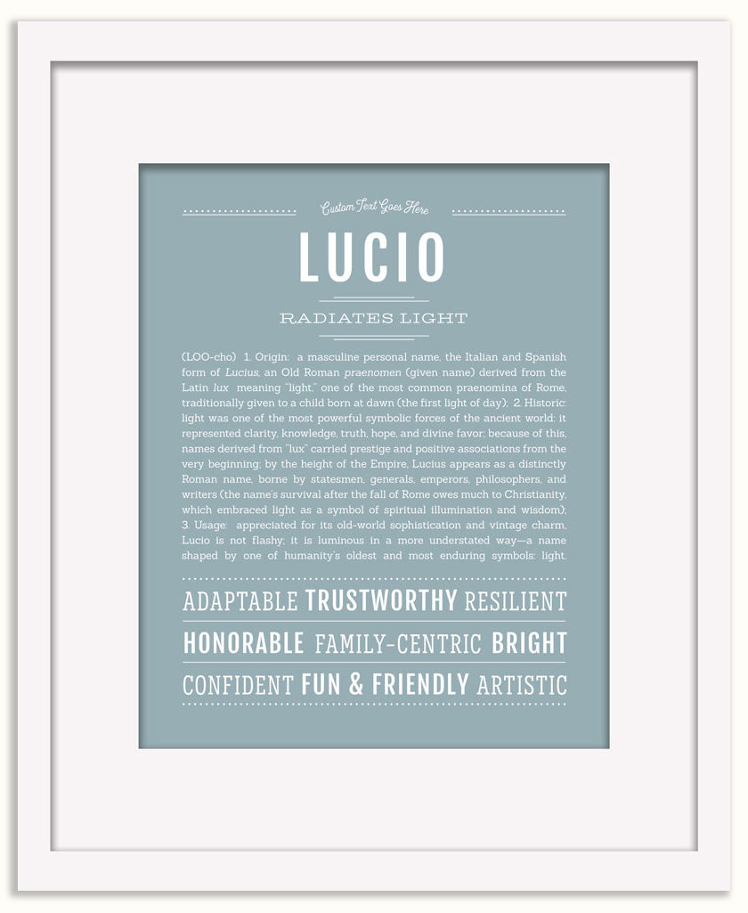 Lucio | Name Art Print