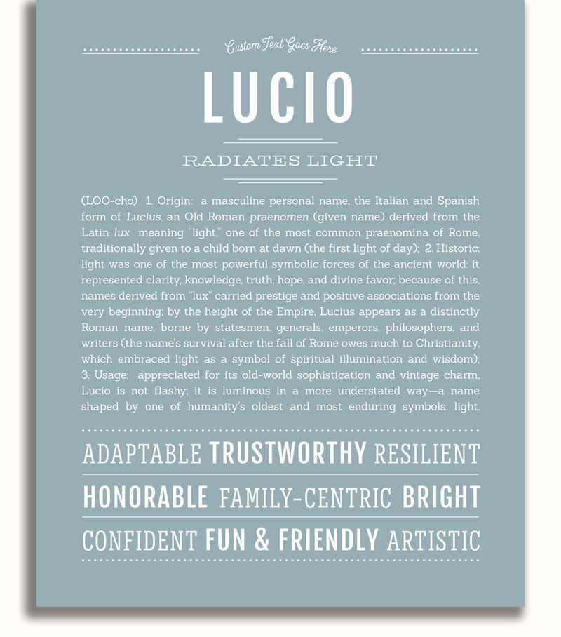 Frame Options | Powder Blue | White Frame, Matted