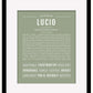 Lucio | Name Art Print